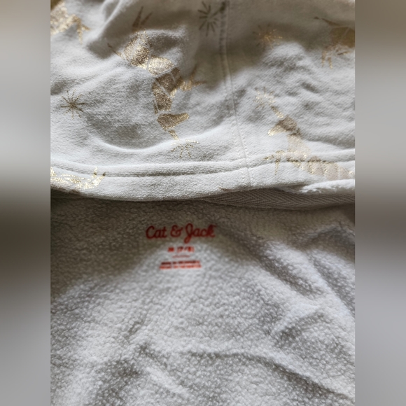 Girls Cat&Jack zip up unicorn sweater - Picture 4 of 4